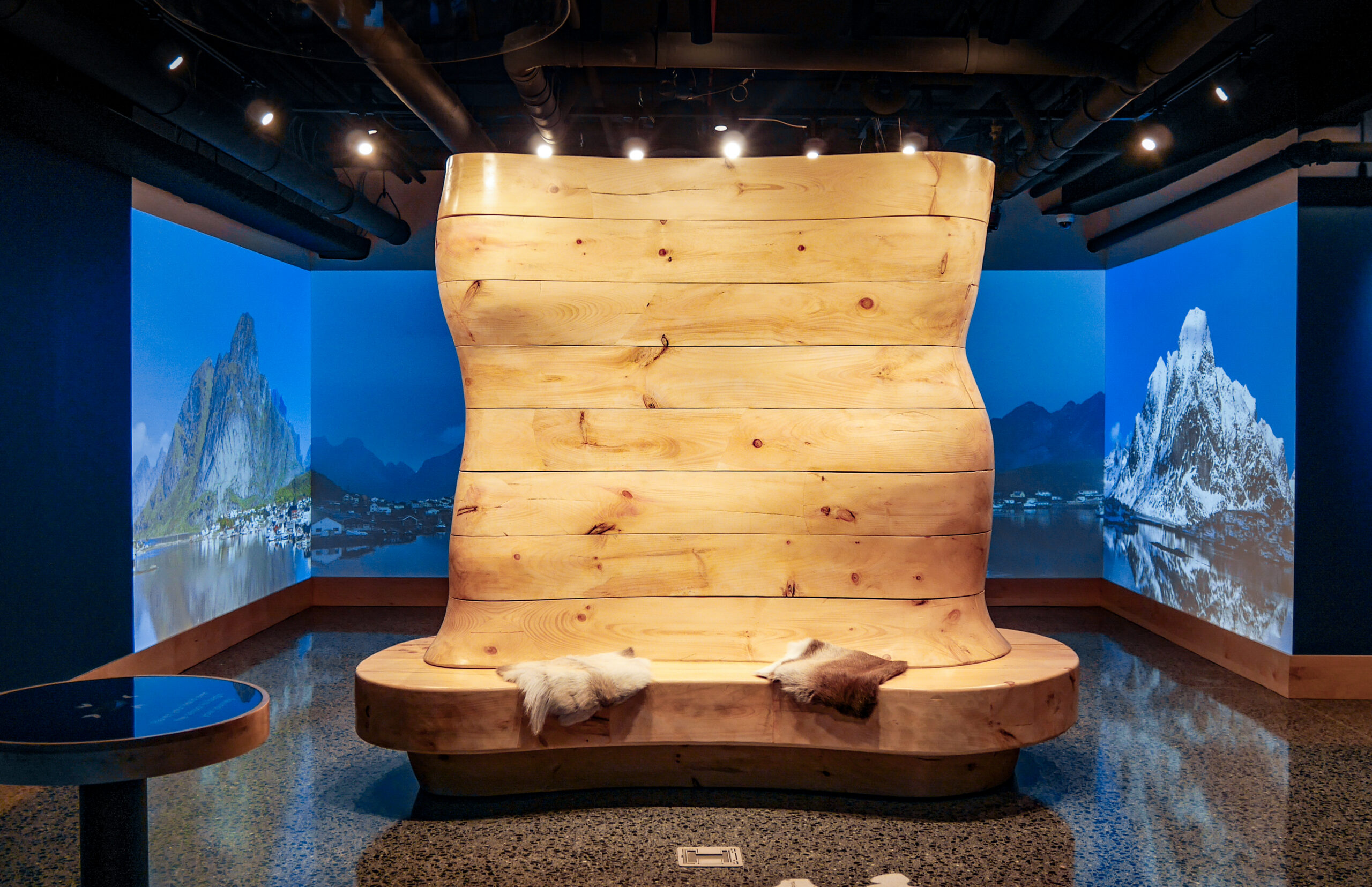 Norway House - Wood Wall by Split Rock Studios